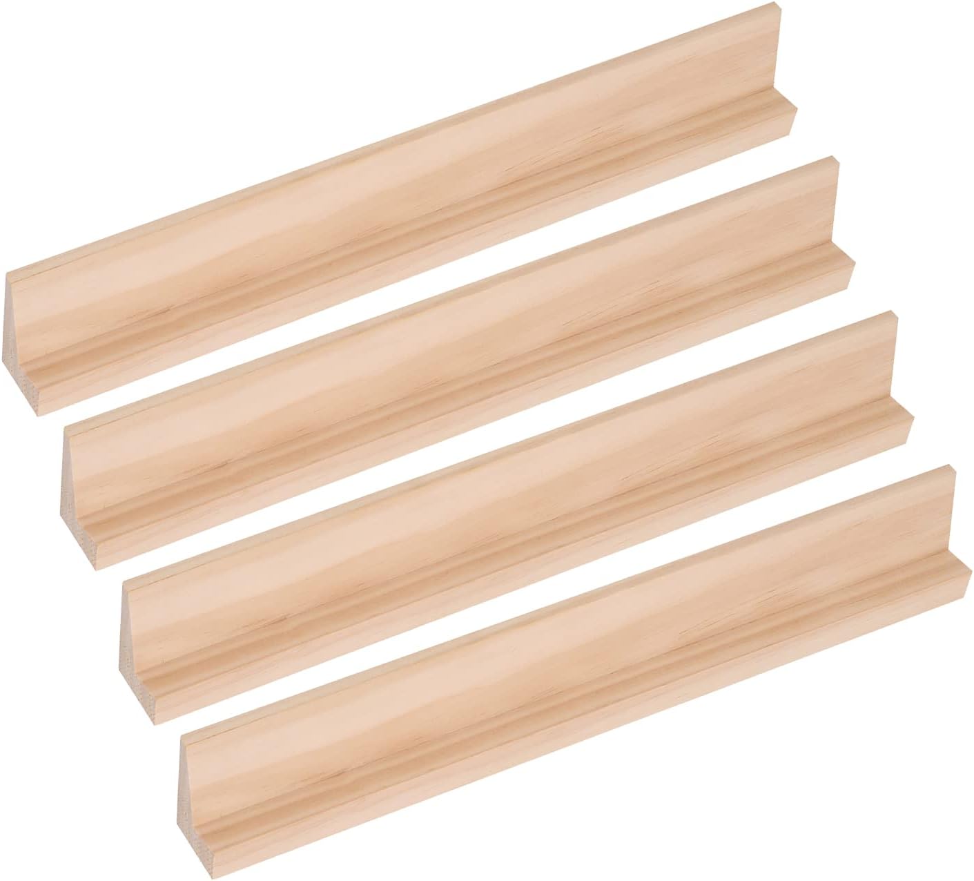 Trimming Shop Replacement Letter Tiles Holder Square Rack Wooden Tray Tile Holder Stand for Board Games, Spelling Learning Activities, Arts & Craft, DIY, 36cm Length, 4pcs