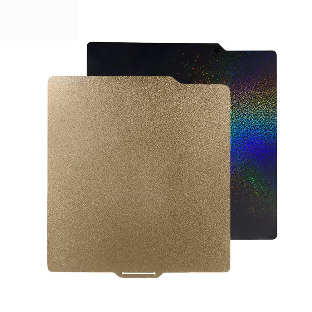 3D Printer Double Sided Texture Plate PEI and Smooth PEY Sheet Build Plate for Bambu Lab p1s - Flexible Spring Steel Heated Bed Mat for Bambu Lab X1/P1P/Lab P1S/A1 Upgrade 257.5x257.5mm