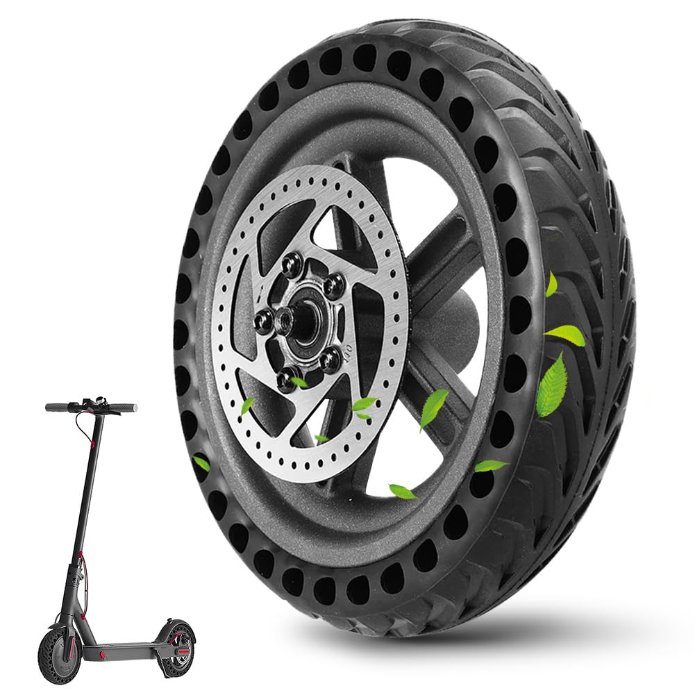 Pneu complet pour Xiaomi M365 avec moyeu et disque de frein, roue arrière de 8,5", crevaison de moyeu arrière, kit de rechange, compatible avec scooter électrique Xiaomi Mijia M365 (pour Xiaomi M365)