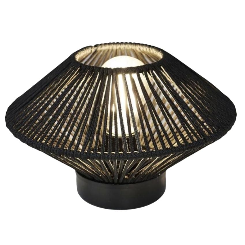 Lámpara de sobremesa E27 40W, altura 240mm, diseño en seda color arena, ideal para iluminaciones decorativas en oficinas y hogares.