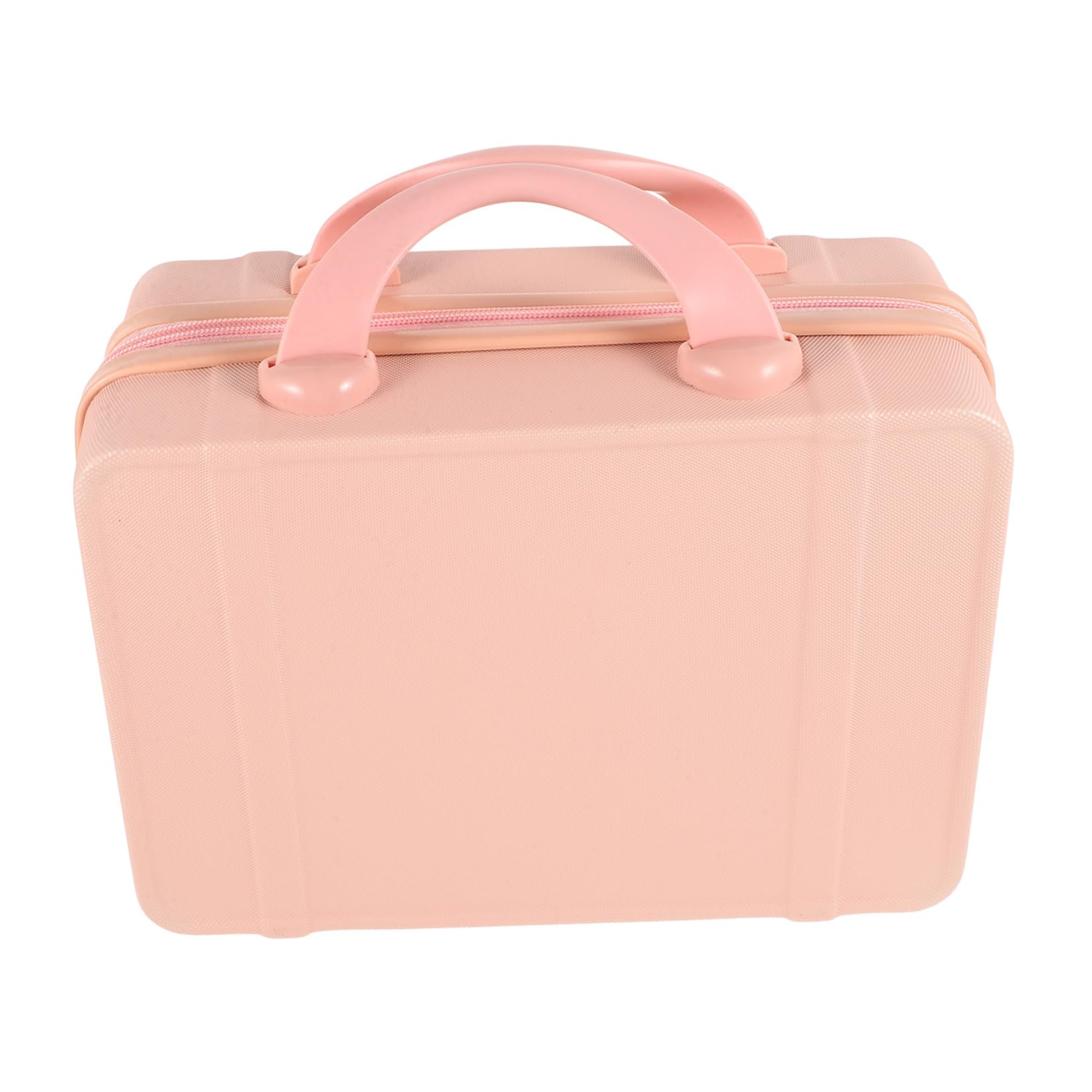 SHERCHPRY Beauty Case da Viaggio 14 Pollici, Valigetta Trucchi in Abs Rosa, e Capiente, Design per Donna, Pratica per Brevi Spostamenti