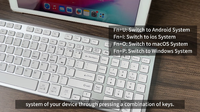 Amazon.com: FENIFOX Wireless Keyboard, Bluetooth & 2.4G USB & USB