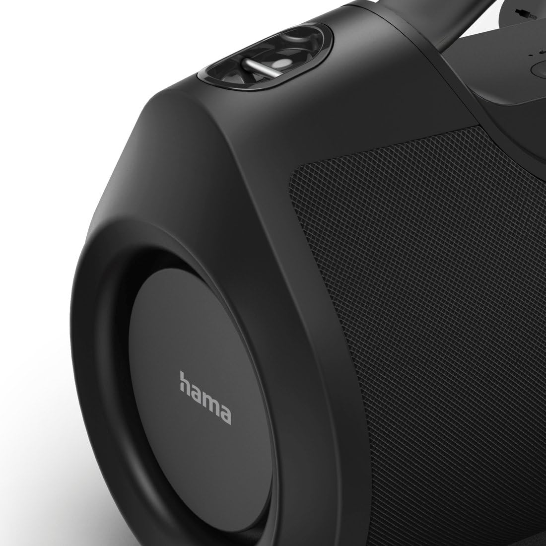 Hama Altavoz móvil inalámbrico IPX6, estéreo, Bluetooth 5.0, portátil, 60 W, Manos Libres, batería Duradera, para Fiestas, batería Externa integrada, Mini Jack de 3,5 mm, AUX, Color Negro