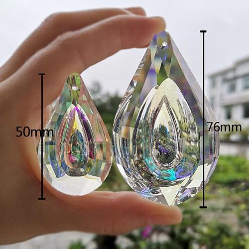 Miniatura 6 de Kristall Prisma Hängen Suncatcher Kronleuchter Teile Anhänger Windows Dekoration Figur Startseite Hochzeit Weihnachten Dekor Ornament