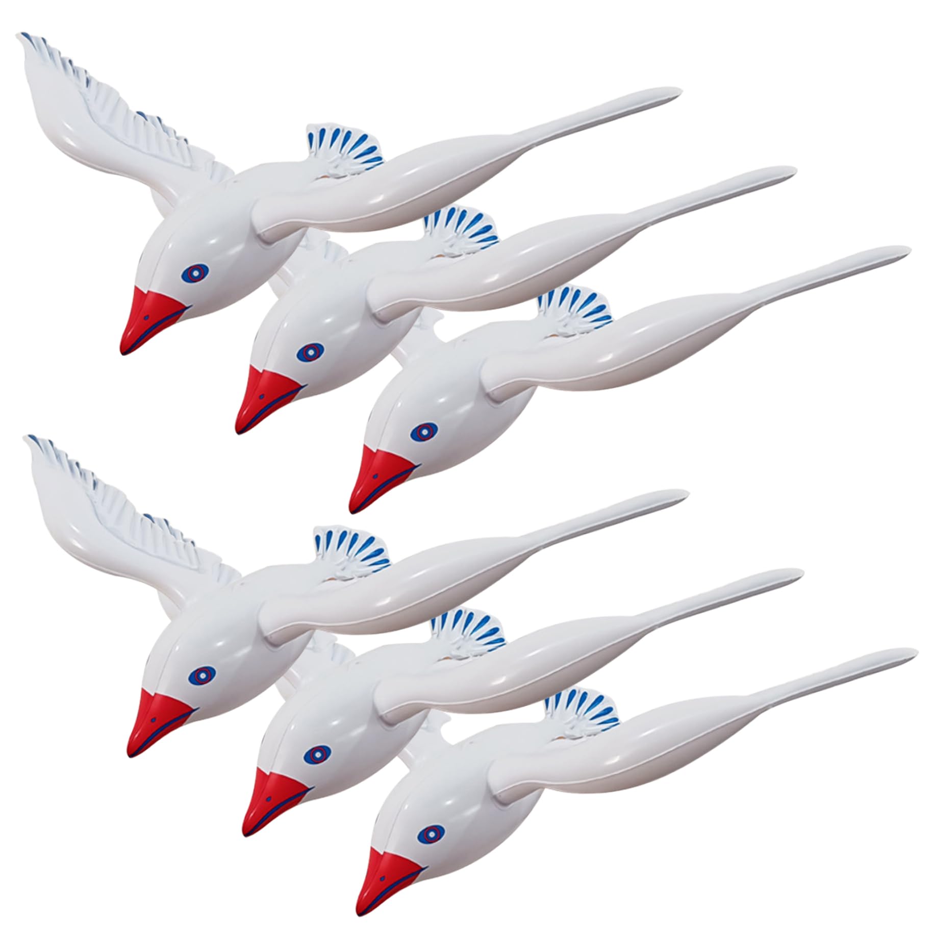 kjfeif Animal Gonflable 1Pcs Oiseau Volant Décor de Mouette Animaux Gonflables Ornements de Mouette Flotteurs de Piscine pour Anniversaire Mariage Plage Jeux Intérieurs, Cadeaux d'Anniversaire de Noël