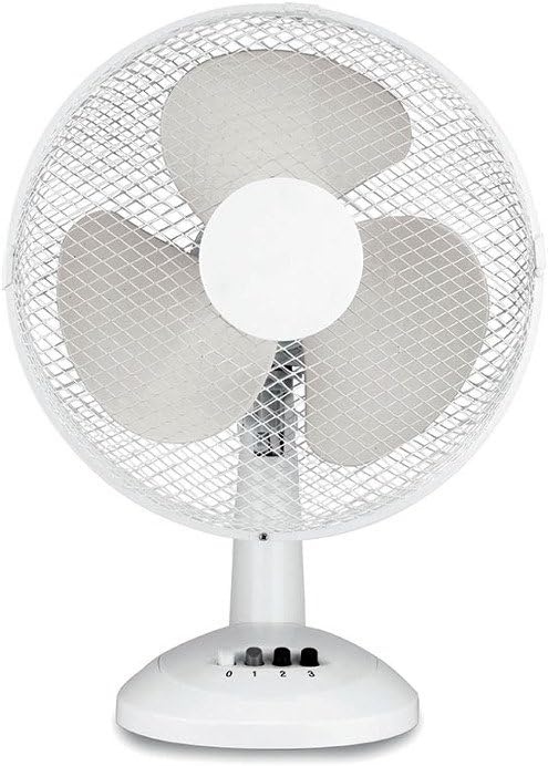 Domo PFT1040 – Fan (White, Table, Metal, 52.5 dB, 2 m, 50 W)