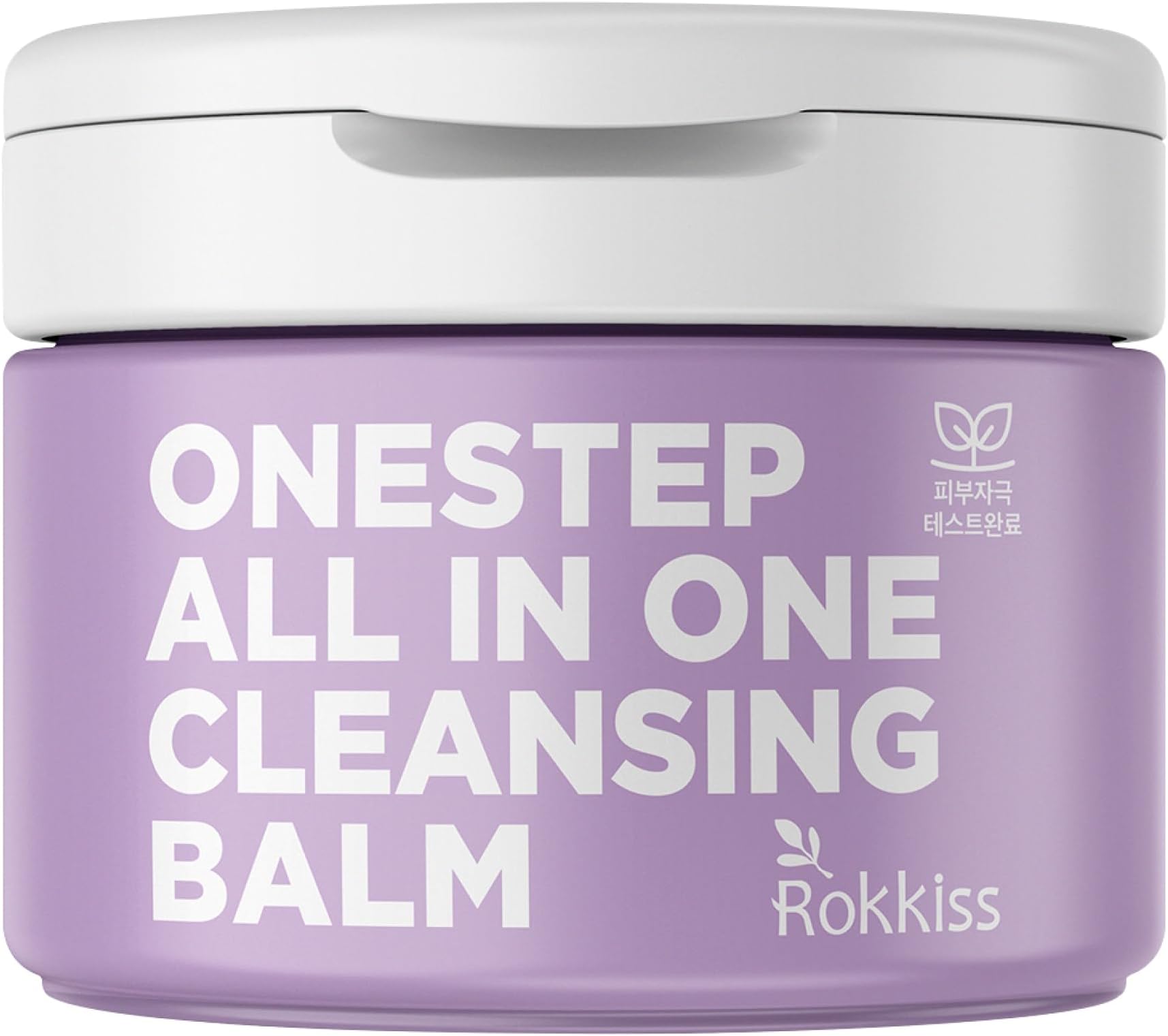 ROKKISS One-Step Cleansing Balm (5.1 fl oz) - pH Balanced Gentle Daily Facial Cleansing and Makeup Remover. Shea Butter, Grapefruit/Peach Extracts.