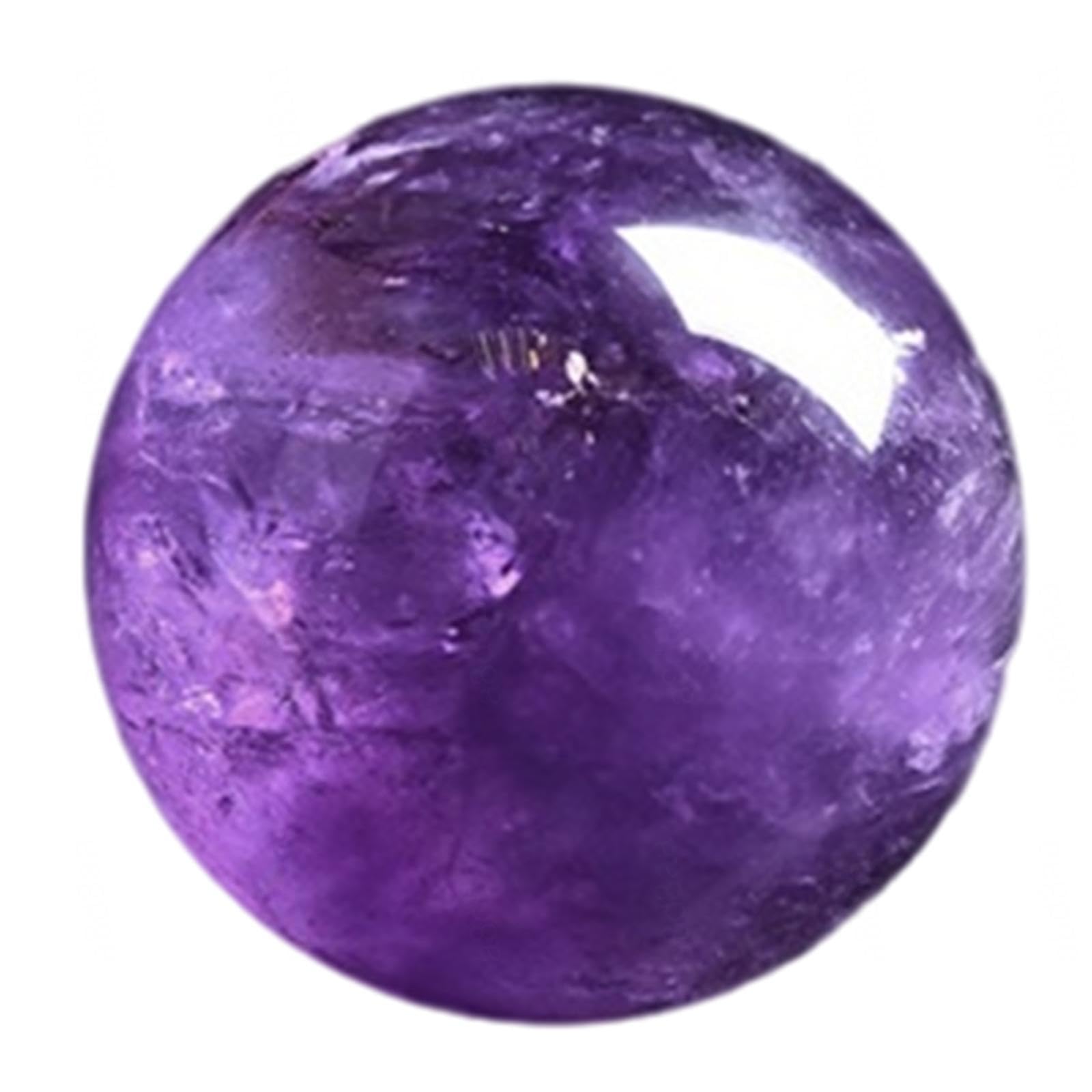 DPURPIWADY Amethyst Crystal Ball with Stand Sphere Balls for Witchcraft and Decorative, ball-60mm
