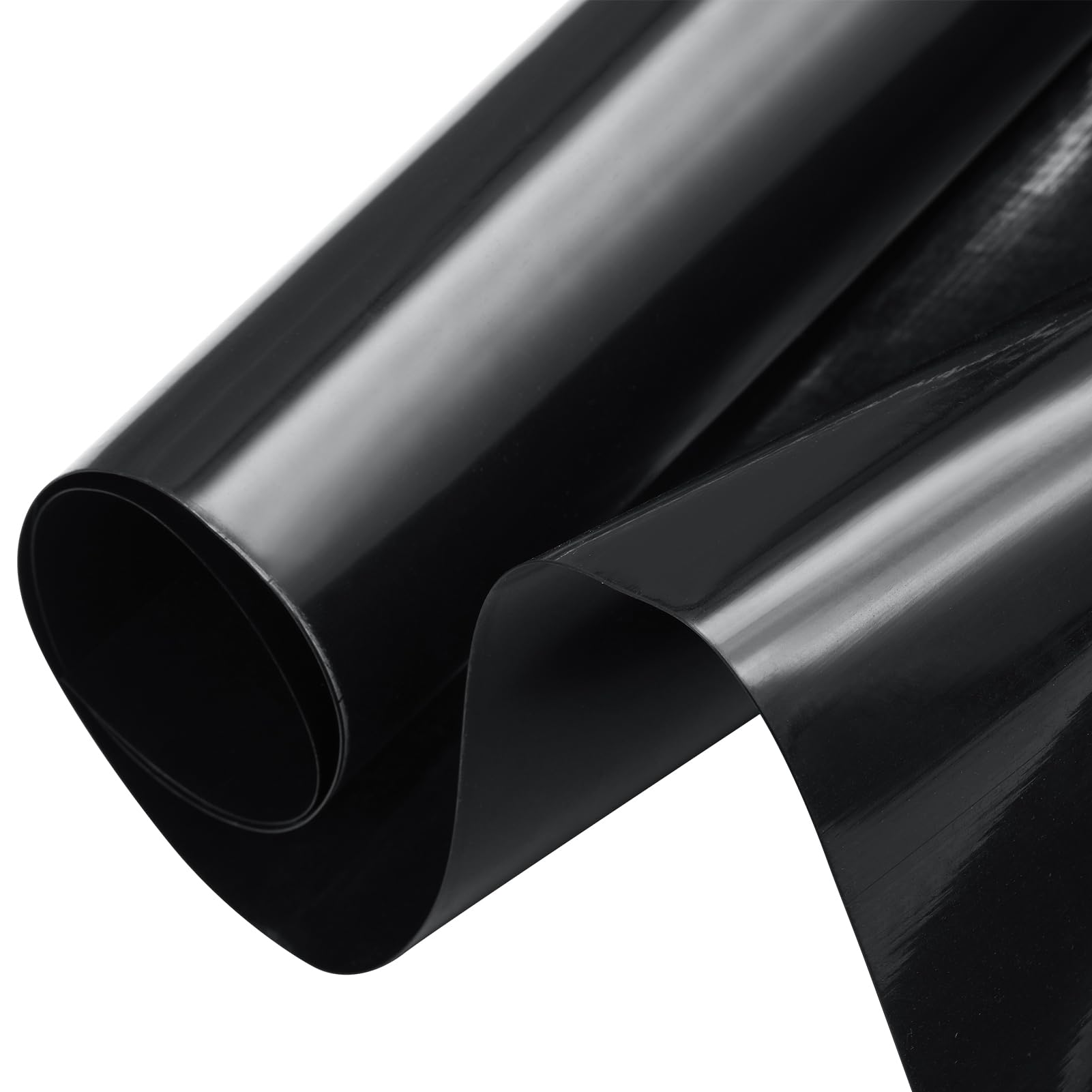 Lámina para estanque de 2 x 6 m, grosor de 0,5 mm, color negro, HDPE para estanques, para estanques de peces, fuentes, estanques de agua, cascada, estanque de jardín