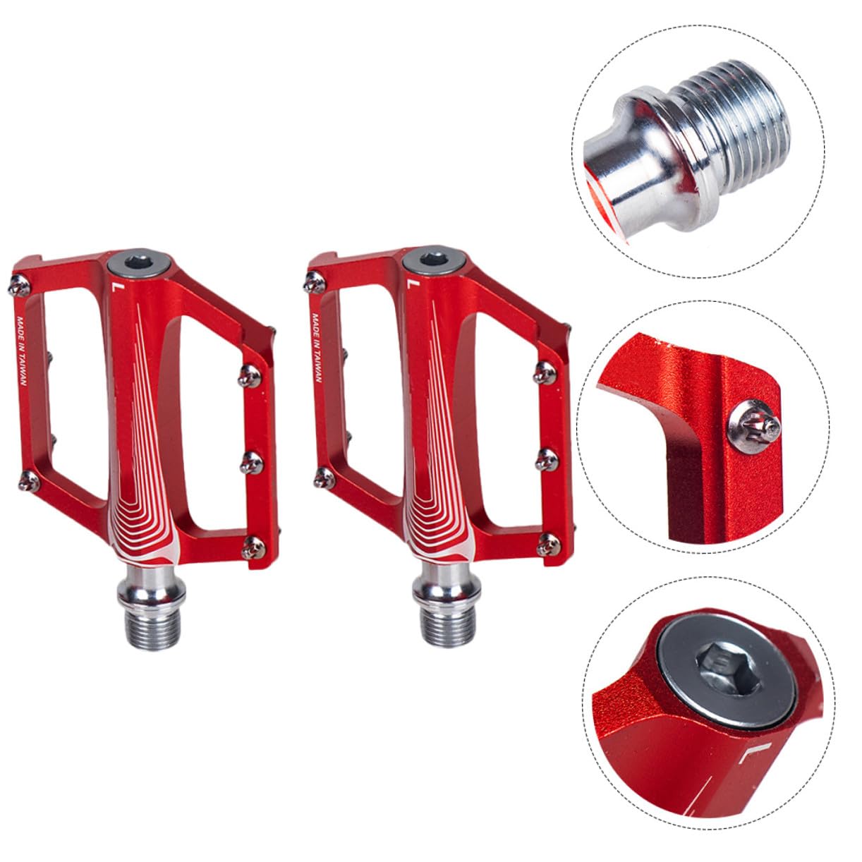 SUPVOX 2 Pedali Bici Cnc Antiscivolo Pedalata Assistita e Sostituzione Facile Accessorio Ciclistico e Resistente per Mountain Bike e
