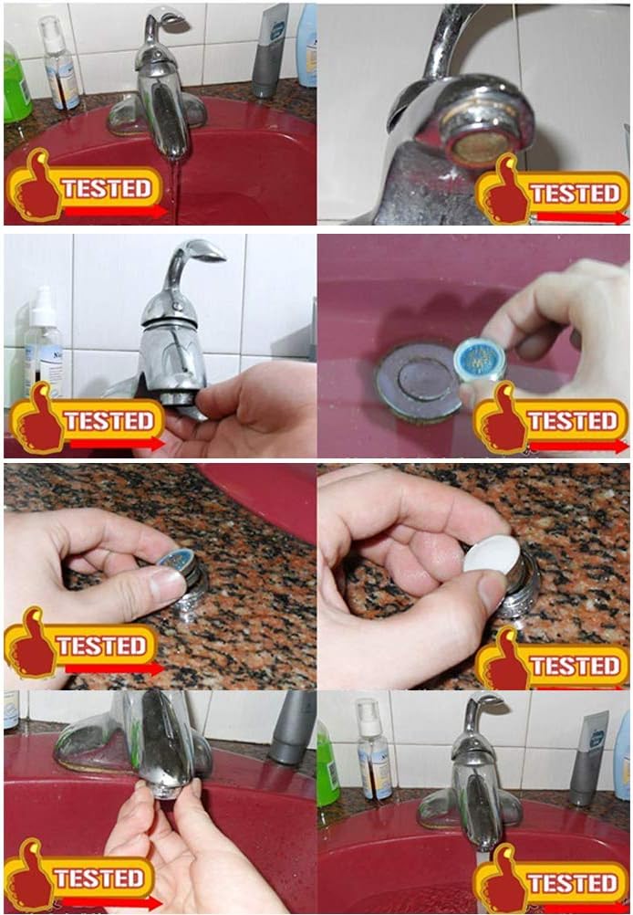 Faucet Aerator Insert, 21mm Water Saving Flow Restrictor, ABS Plastic Sink Aerator Replacement Part for Kitchen Bathroom Faucet