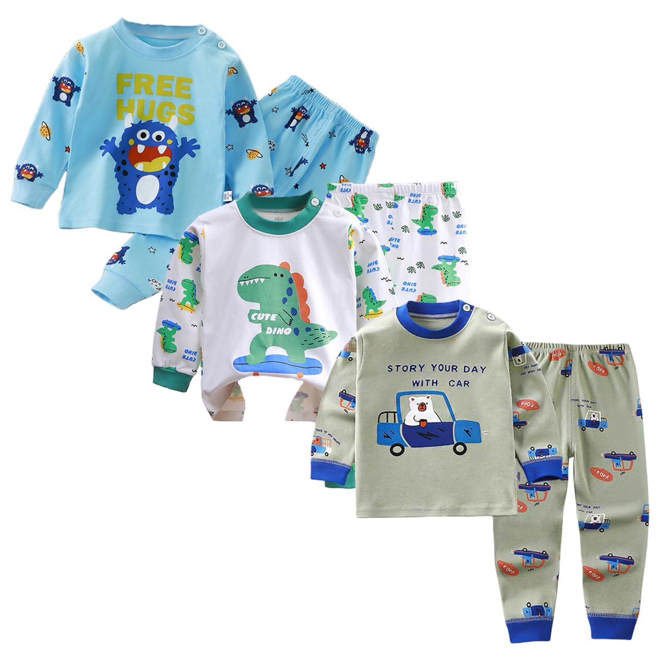 Conjunto Térmico para Niños Capa Base 3, Parte Superior e Inferior, Ropa Interior Larga y Calzoncillos Largos