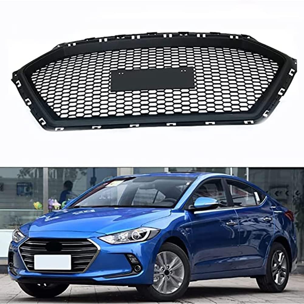 Grille Calandre Avant Hyundai Elantra Remplacement Pare-Chocs Cassé