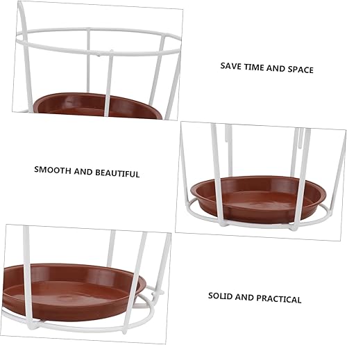 Miniatura 5 de MERRYHAPY Juego de 3 juegos de macetas para colgar sobre riel para colgar sobre riel, estante colgante para plantas, macetas colgantes al aire