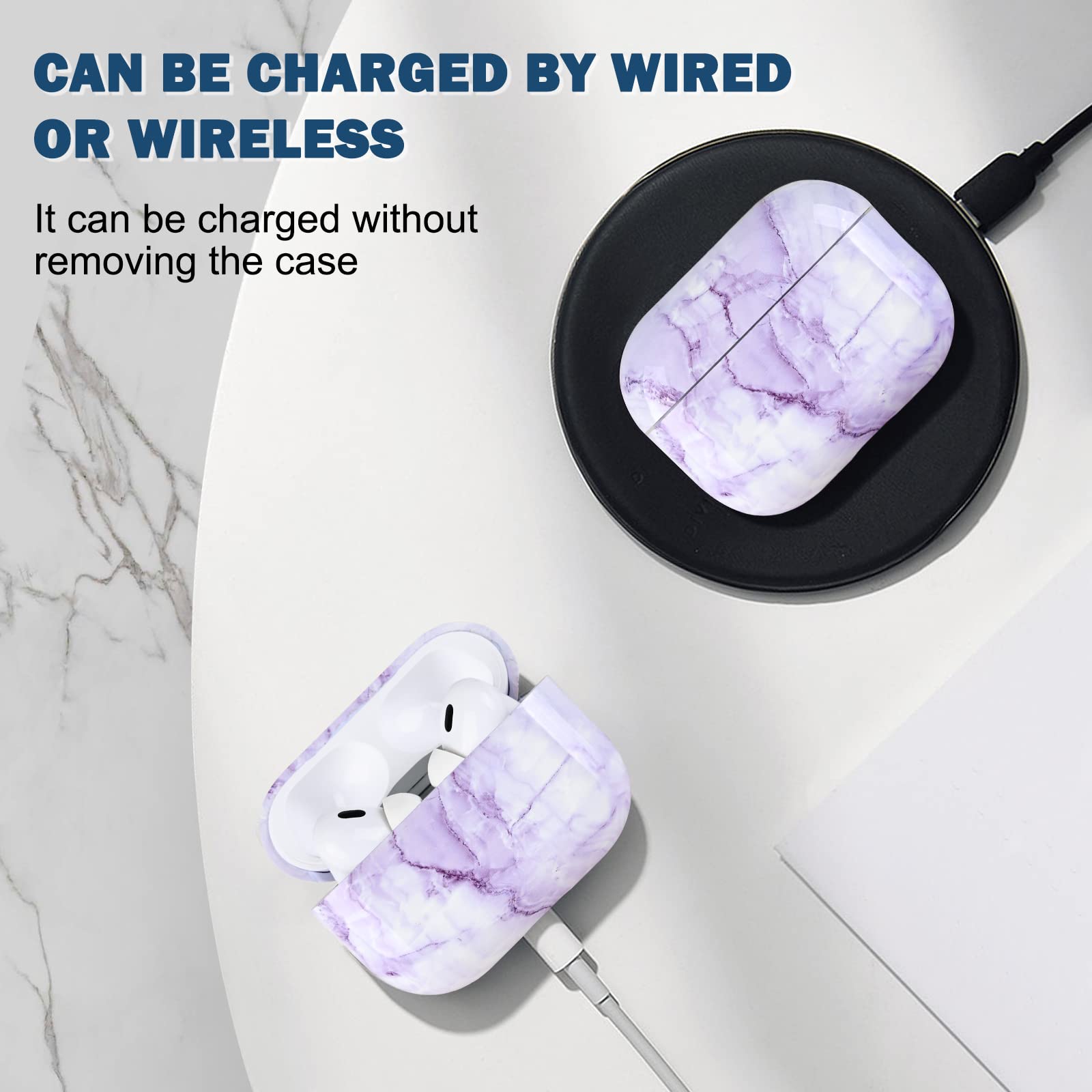 Newseego Airpods Pro 2 Coque Pour Filles Et Femmes, Motif De Fleurs Mignonnes Airpods Pro 2. Génération Avec Bracelet Floral, Coque De Protection Transparente En TPU Souple Pour Airpods Pro 2-Rose