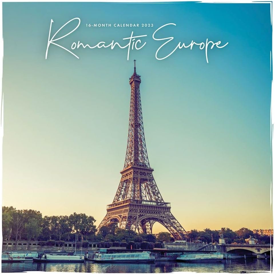 Carousel Calendars, Romantic Europe 2023 Wall Calendar