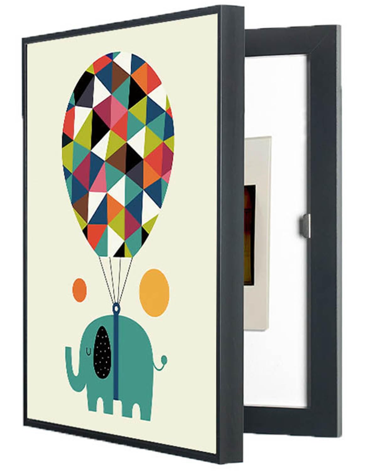 Wandmontierte Schalttafelabdeckung, 60x80cm/23,6x31,5in, Verteilerkasten dekorative Malerei, dekorative Schaltkastenabdeckung,