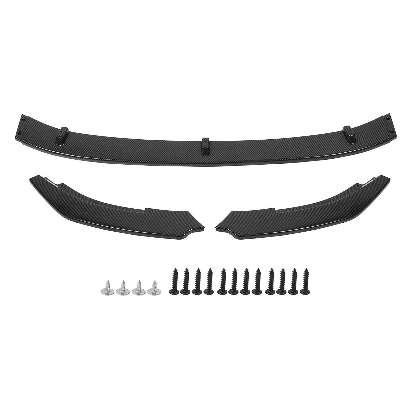 Przedni Zderzak Lip Siler, 3PCS ABS Car Front Drumiper Lip Silera dla Mk6 R20 R 2008-2013, Zastępca Dyfuzora Wargowego, Przednie Zderzak Rozdzielacz Podbródka do Ust Przedni (3)