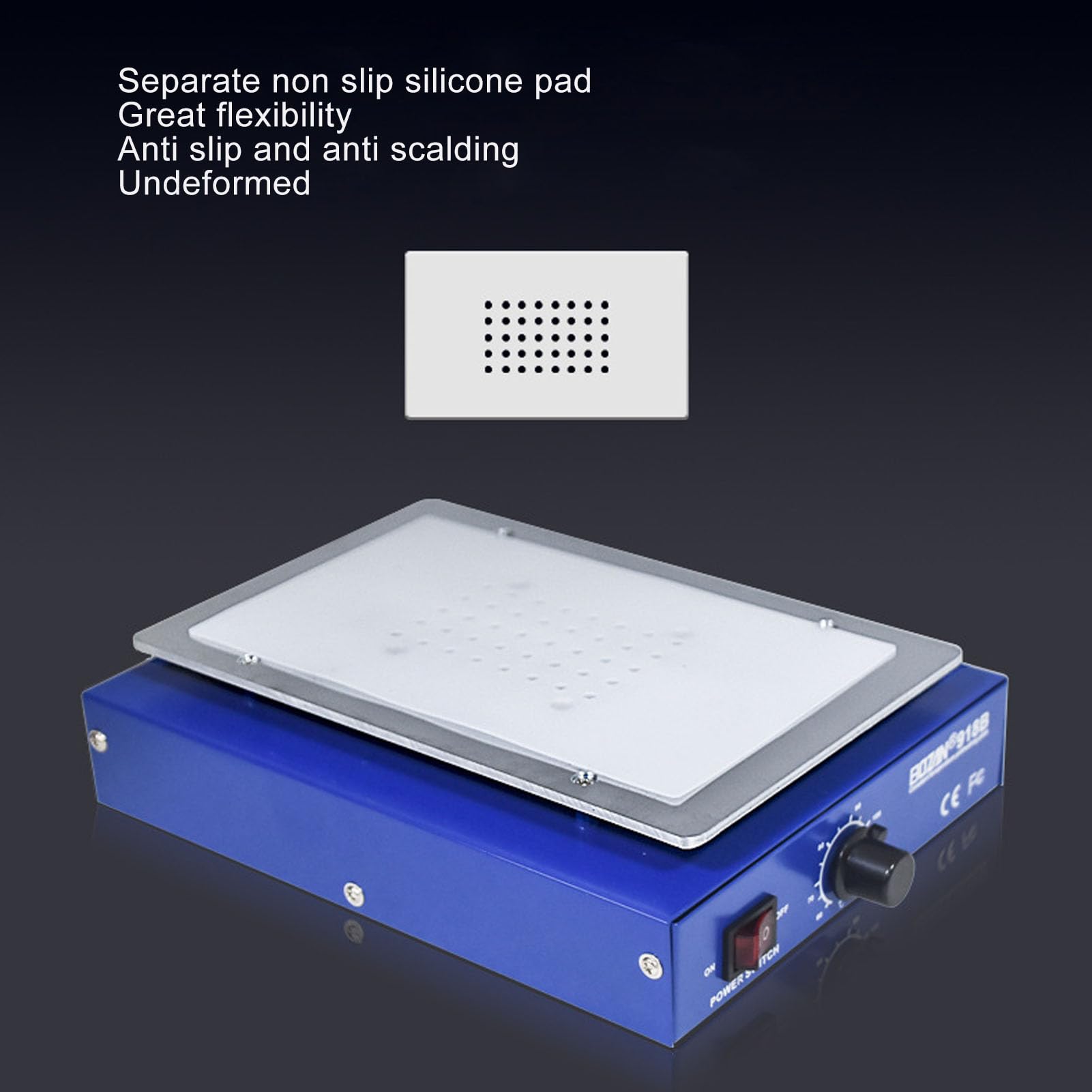 450W płyta lutownicza aluminiowa elektryczna płyta lutownicza mikrokomputer LED elektryczny podgrzewanie stacja lutownicza do demontażu i spawania (wtyczka UE)