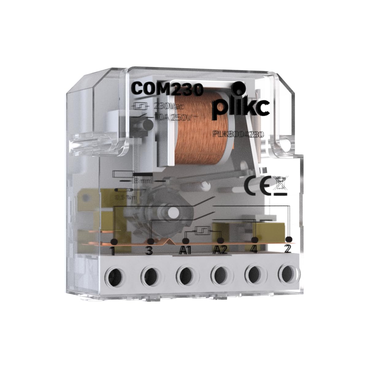 Relé electromecánico por impulsos (interruptor 230V)