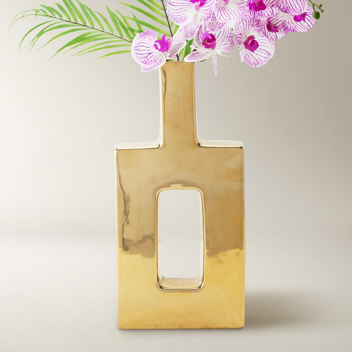 Amazon.com: Z Gallerie Miami Vase, Gold, Tall 18.5