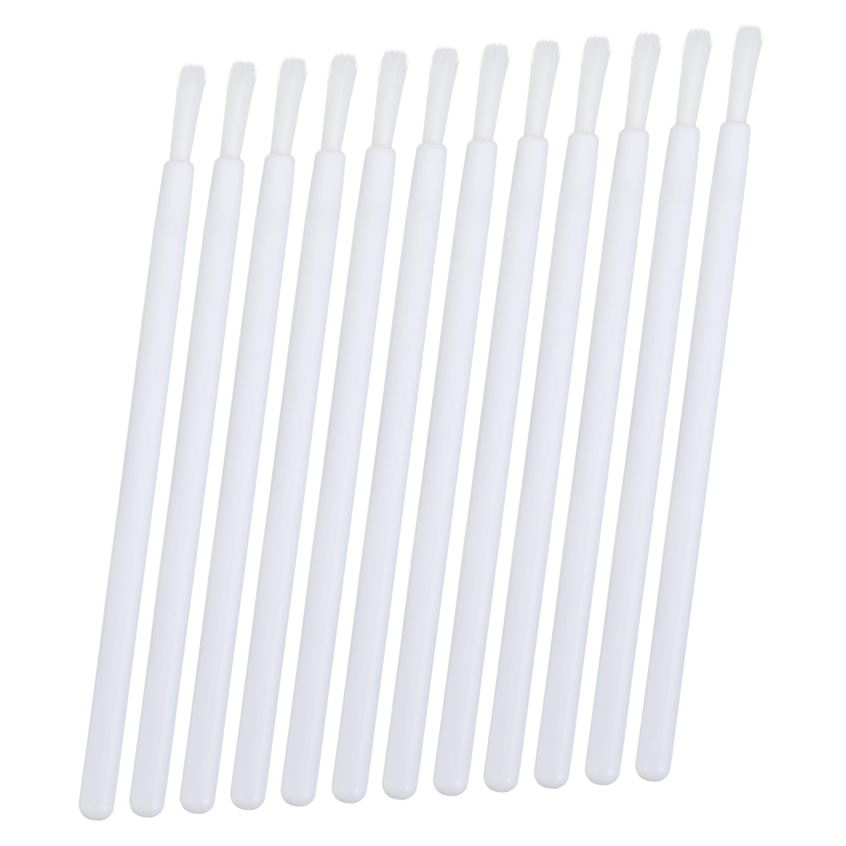 FRCOLOR Nylon Lip Brush Set of 100 for Lipstick Gloss Professional Makeup Tools Safe Easy Applicati