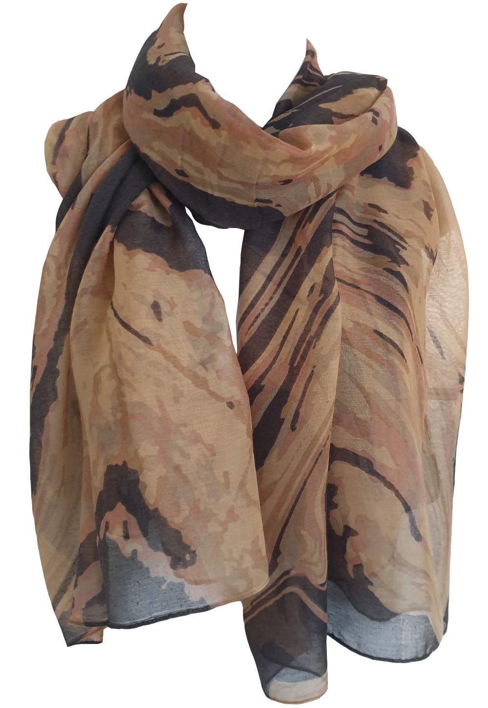 GlamLondon Marble Pattern Scarf Large Size Fashionable Marbled Printed Women Multi Purpose Wrap