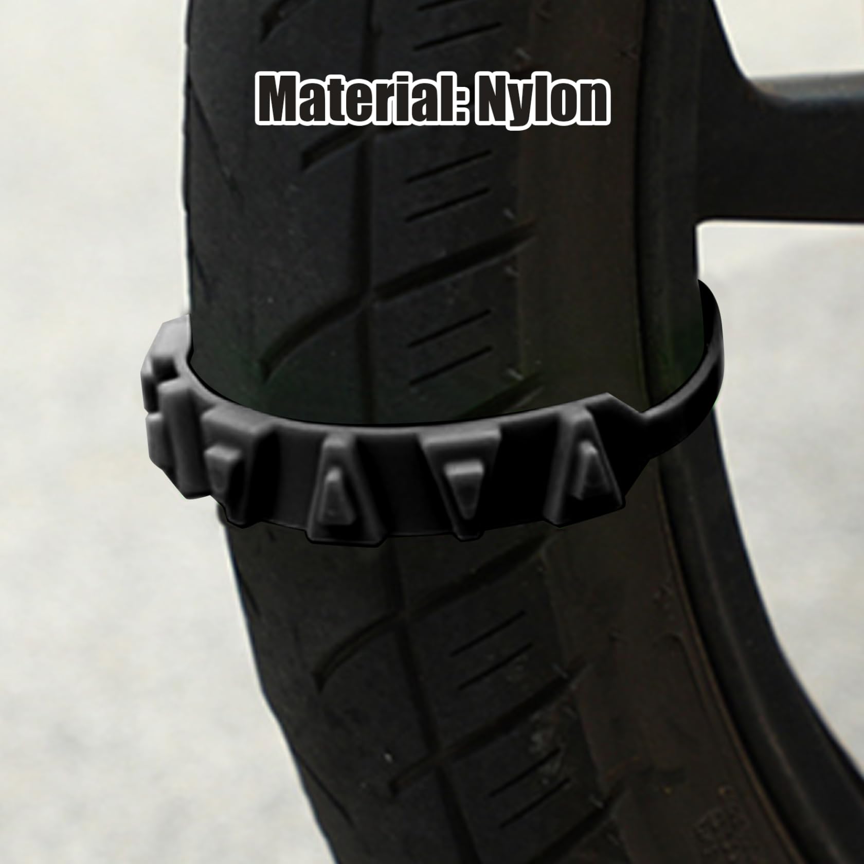 Lot De 10 Chaînes à Neige Antidérapantes Pour Moto | En Nylon Renforcé | Longueur 50 Cm | Pour Pneus De Moto, Scooter, Quad | Traction Hiver Et Boue
