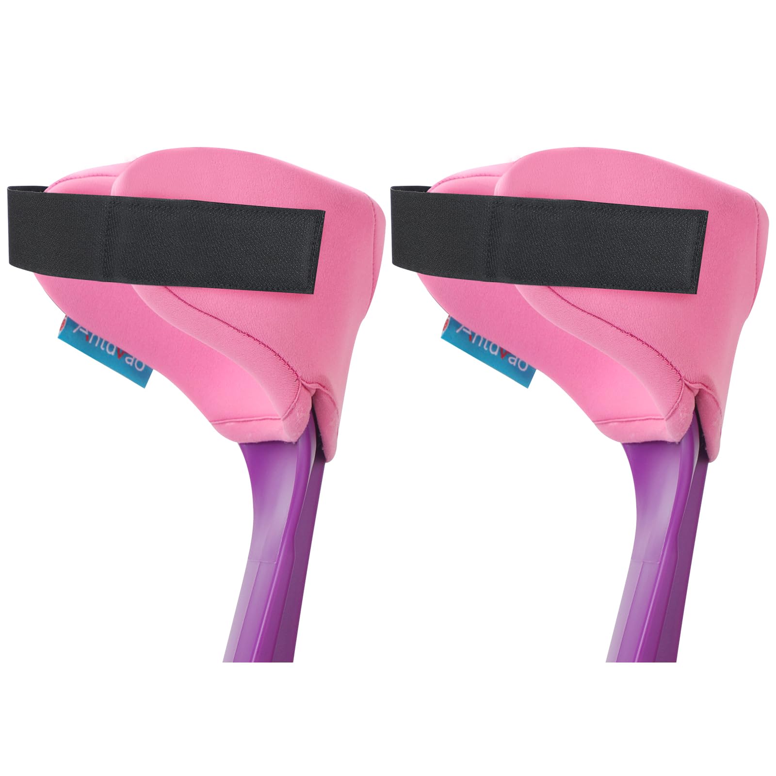 Forearm Crutches Pads(x2 Units), Elastic Crutches Padding for The Elbow, for Open Cuff Crutches, Shock Resistant Increases Walking Comfort Forearm Crutch Pads (Pink)