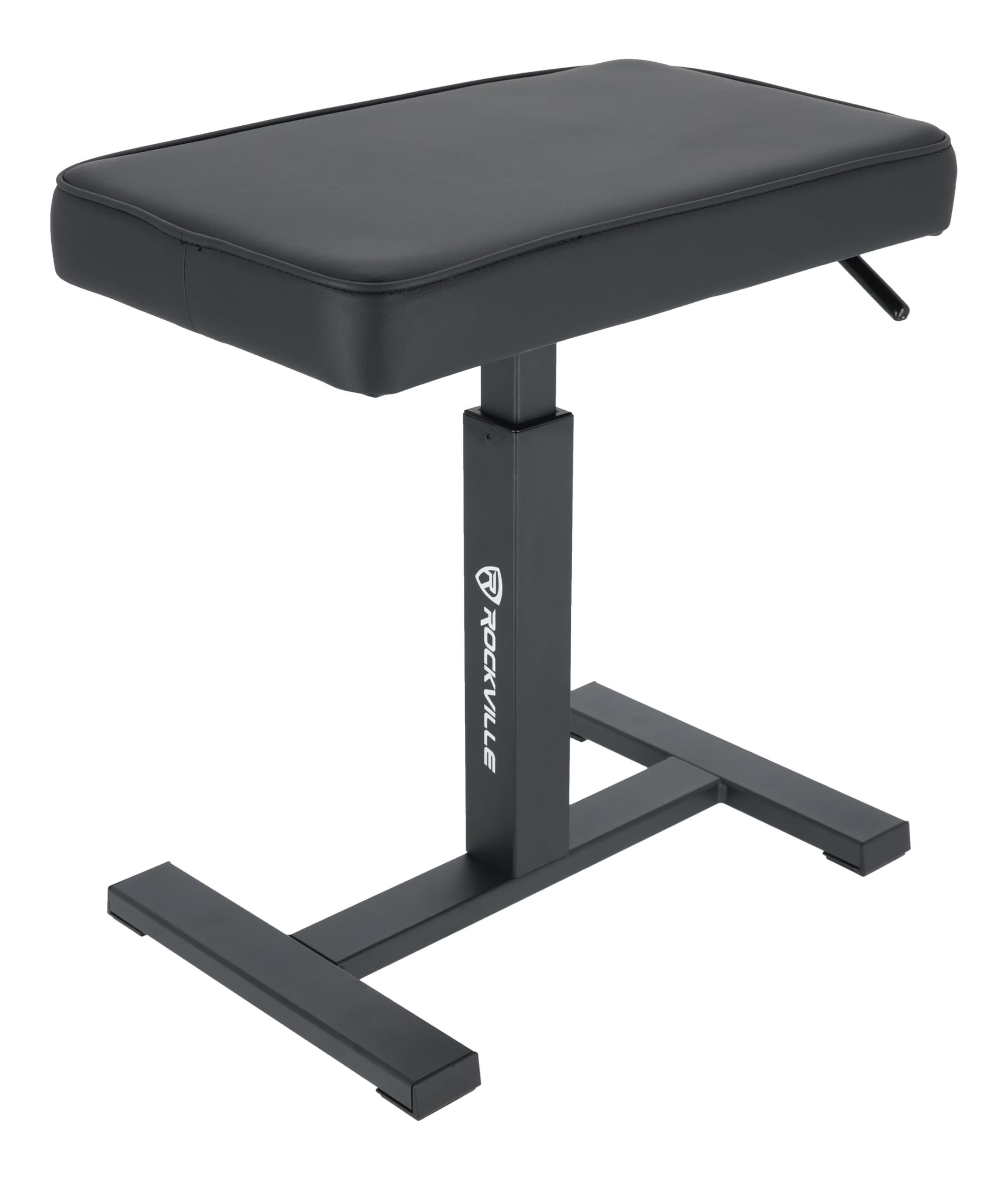 Rockville AIR-Bench: Hydraulic Air Lift Piano Bench with Comfy Padding for Ultimate Comfort