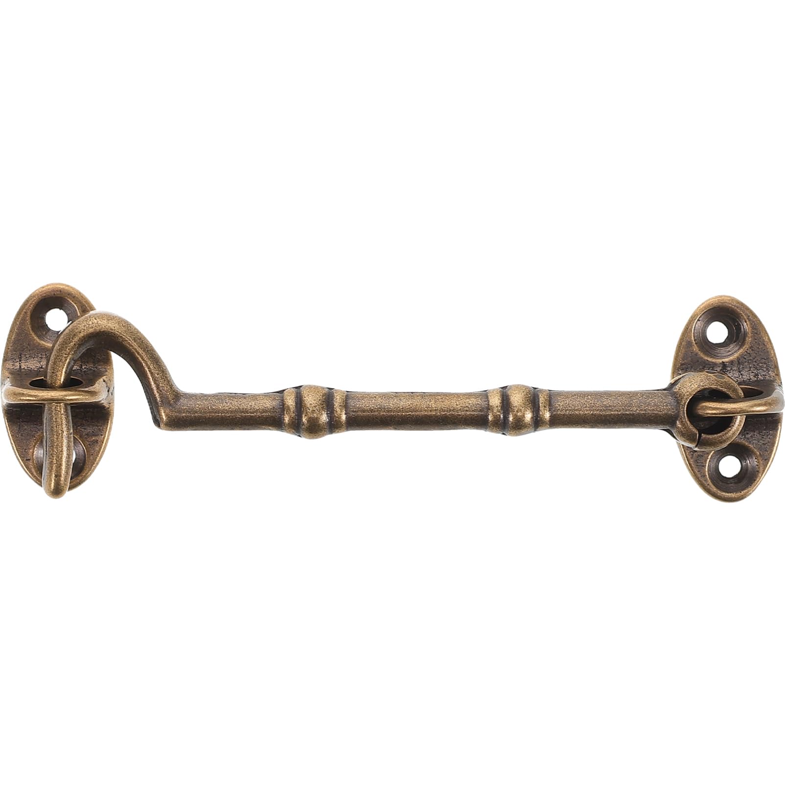 Amosfun Door Hook Latch Replacement Kit Vintage Brass Construction Window Door Lock Set Easy Install