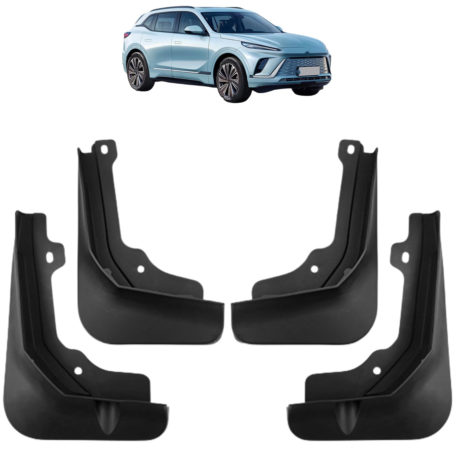 Car Mud Flaps for Buick Electra E5 2023-2024, All Weather Fender Guard Splash Guards Front and Rear Set Accessories