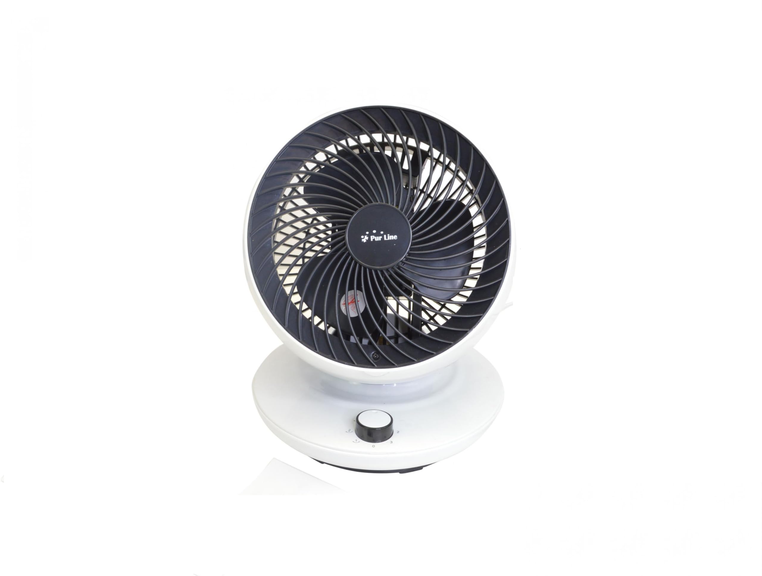 PUR LINE | Ventilador de Sobremesa 45W con Oscilación Vertical de 90º – 3 Velocidades, Diseño Compacto y Bajo Consumo, Ideal para Hogar u Oficina