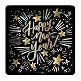 Design Design Sparkling New Year Square Dinner Plate