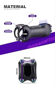 Amazon.co.jp: 軽量 PRO カーボンステム チタンボルト付属 BS