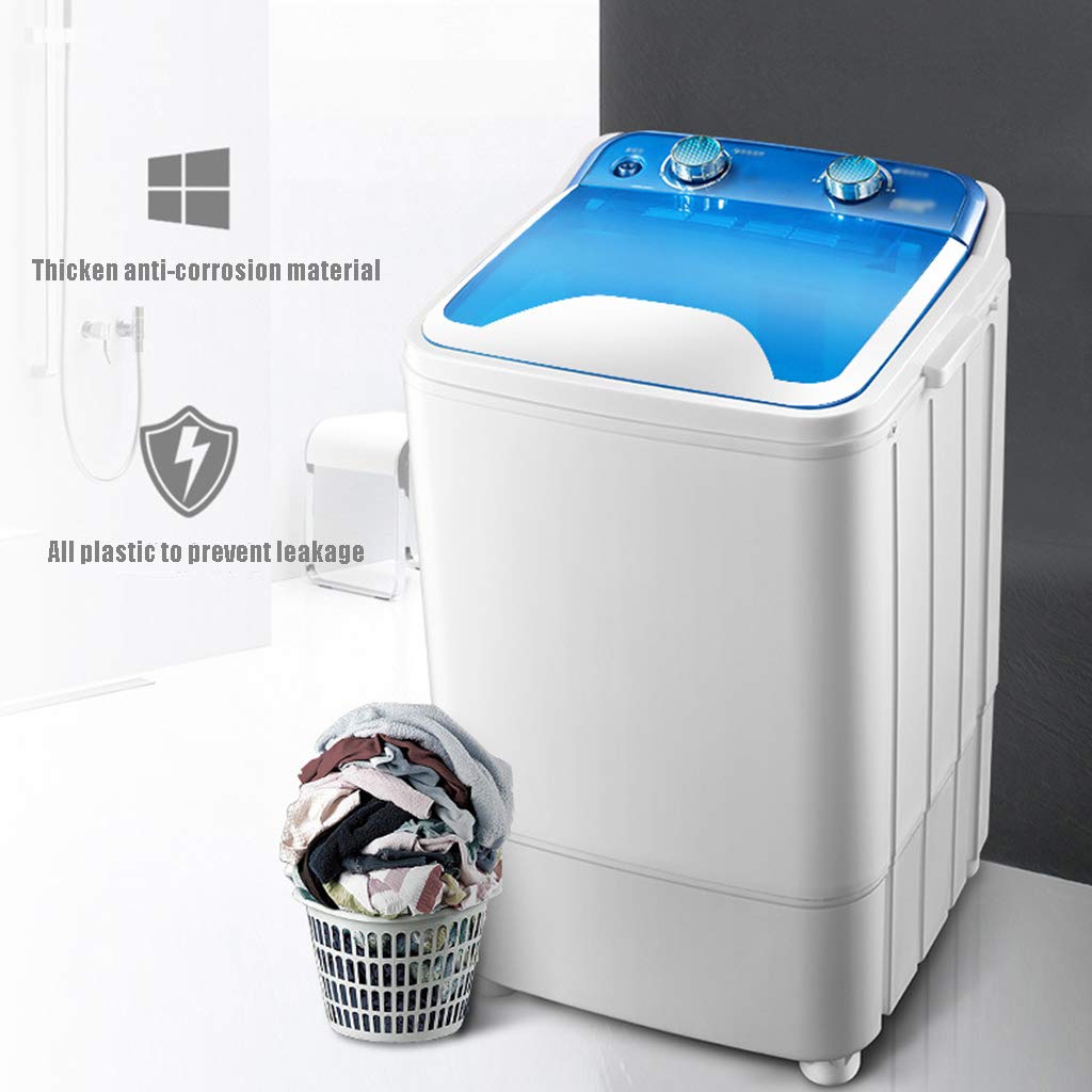Machine À Laver Portable, Petite Semi-Automatique De MéNage, Grande Capacité De Lavage 7kg, pour Camping Dortoirs Apartments College Rooms