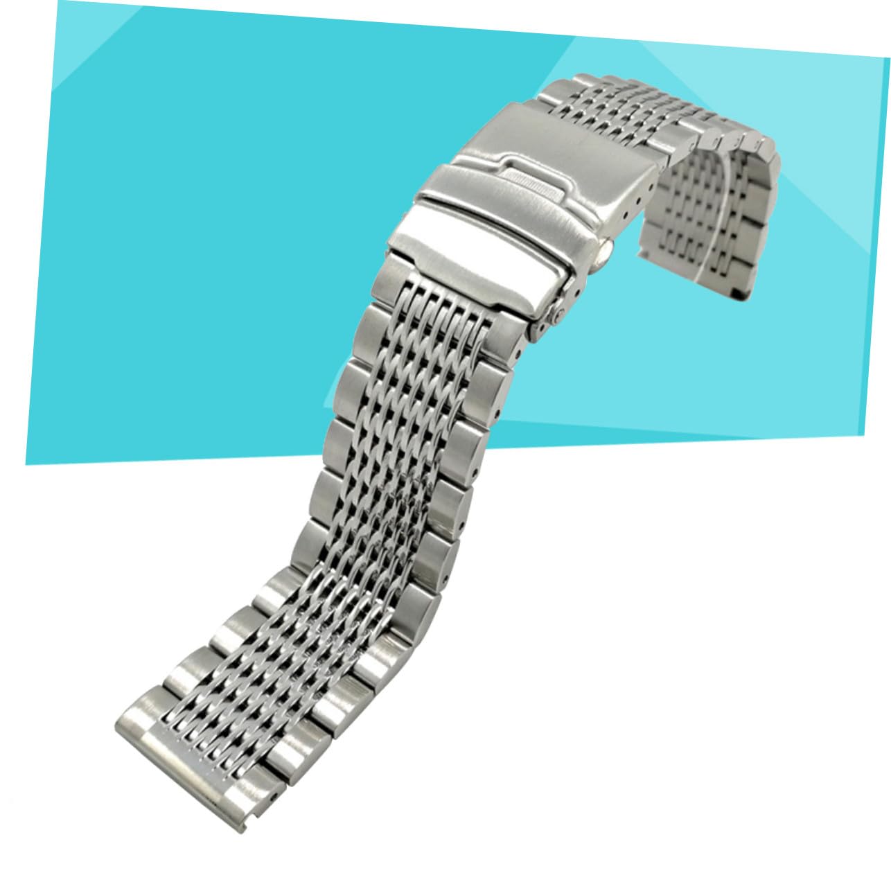 Uonlytech Correa de Reloj de Acero Inoxidable, Pulsera Sólida y Elegante para Reloj de 20 Mm