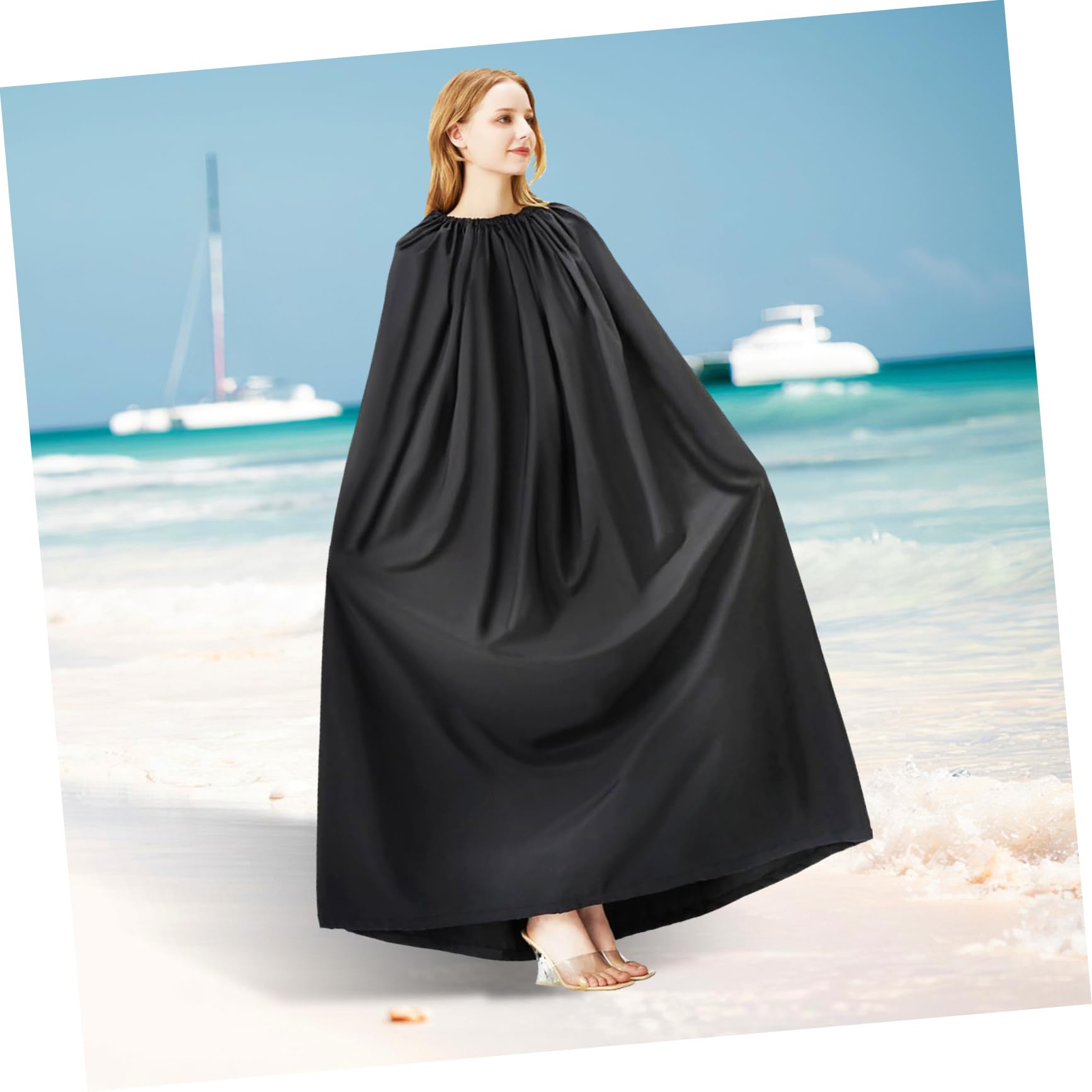 BRIGHTFUFU Swim Cover up for Women Changing Skirt Cover Instant Dressing Room Tent Privacy Shelter Random