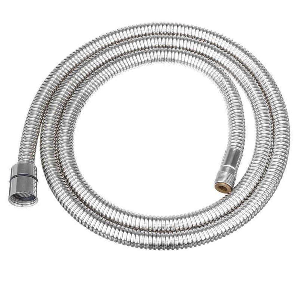 Lkfjnhepf One Color Shower Hose G1/2 1.5M Stainless Steel Double Interlocked Bath Spray Hose Showerhead Pipe Plumbing Bathroom Shower Flexible