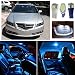 Partsam Ice Blue 12pcs Interior LED Package + License Plate Lights For Acura TL 2004-2008