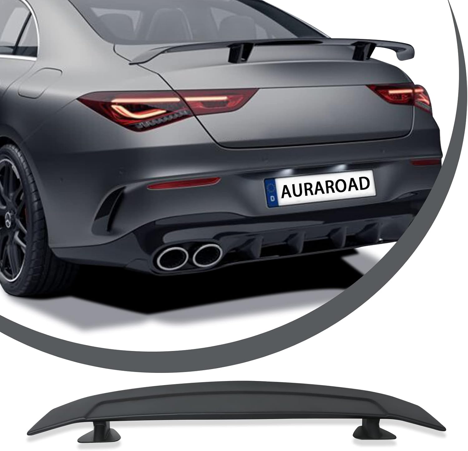 KKoneAuto Universal 46" GT Rear Spoiler Wing Adjustable