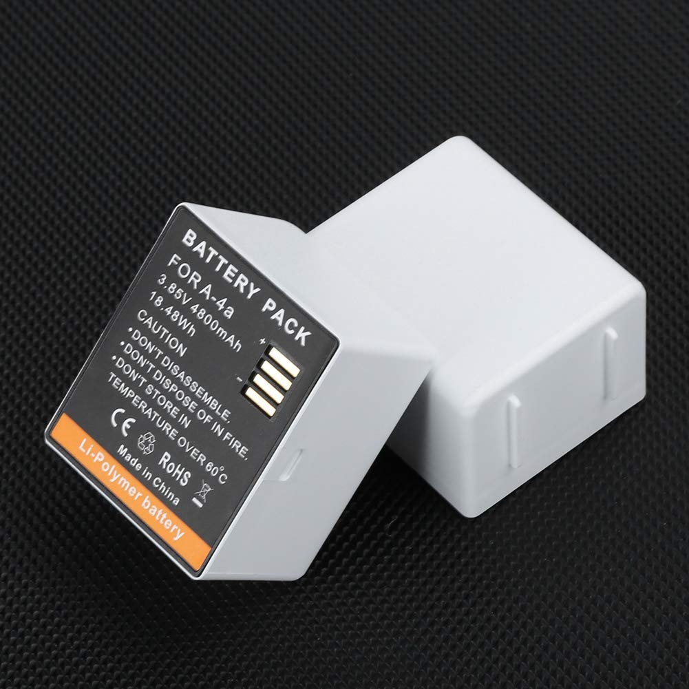 A‑4a Batteria Ricaricabile Ad Alta Capacità da 4800mAh per Videocamera Ultra/Ultra 4K, Confezione da 2, Ioni di Litio, Leggera