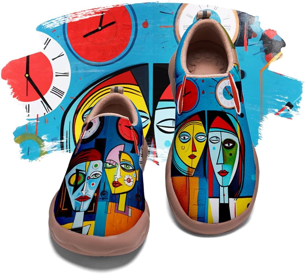 Onehorse Girls Sneakers Boys Slip-Ons Kids Loafers Painted Travel Shoes