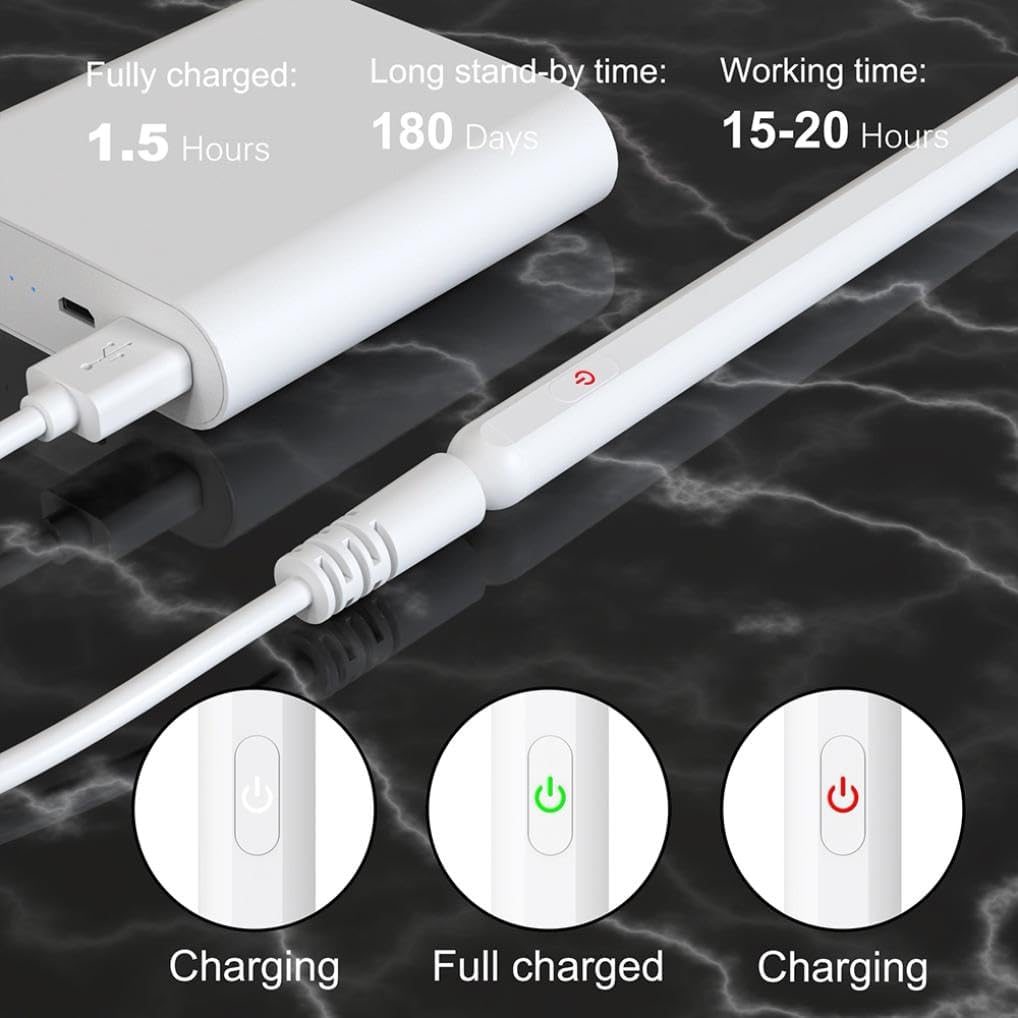 Active Stylus Pen Digital Capacitive Compatible with Samsung Galaxy Tab S10 FE 10.9"/Tab S10 FE Plus 13.1", Touch Rechargeable Palm Rejection