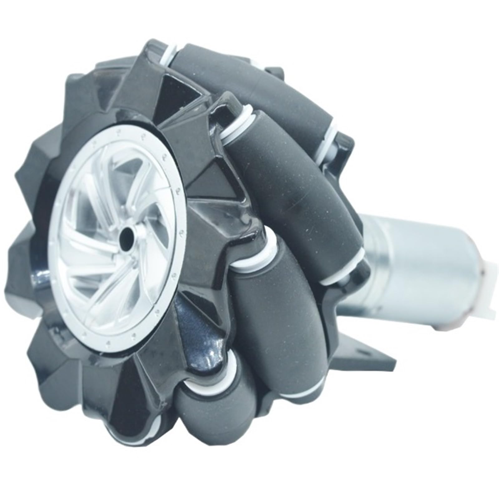 DC 6V 12V 24V JGA25-370 DC-Encoder Getriebemotor Universalrad Omni-Rad McNamee-Rad vorwärts und rückwärts kleine Größe(2PCS(1L 1R),1360RPM,24V)