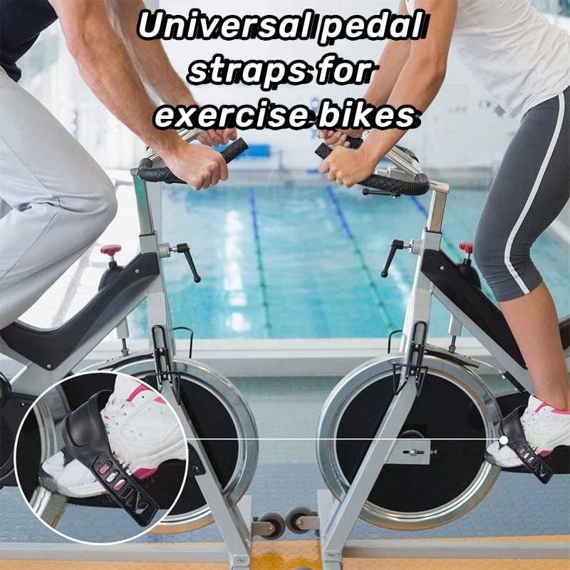 4 Cinghie Per Pedali Di Bicicletta E Cyclette - Universali, In Gomma - Foto 9