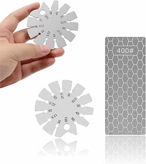 Luxmool Knife Angle Finder and Diamond Sharpening Stone, Stainless Steel Knife Angle Gauge, Bevel Gauge is The Perfect Guide to Angle Sharpen