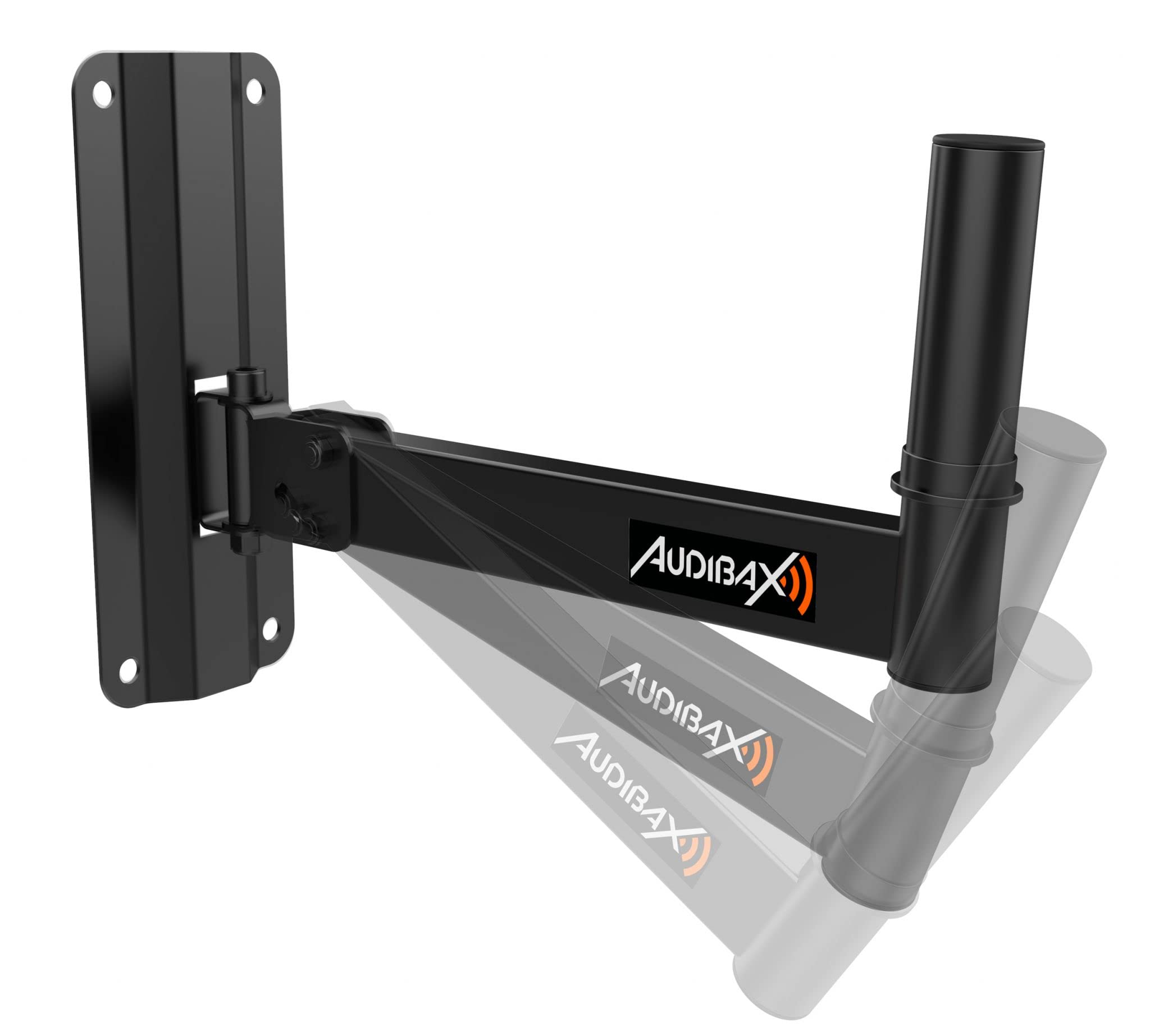 Audibax Neo 40 Soporte de Pared para Altavoz Profesional. Vaso 35mm (Pareja)