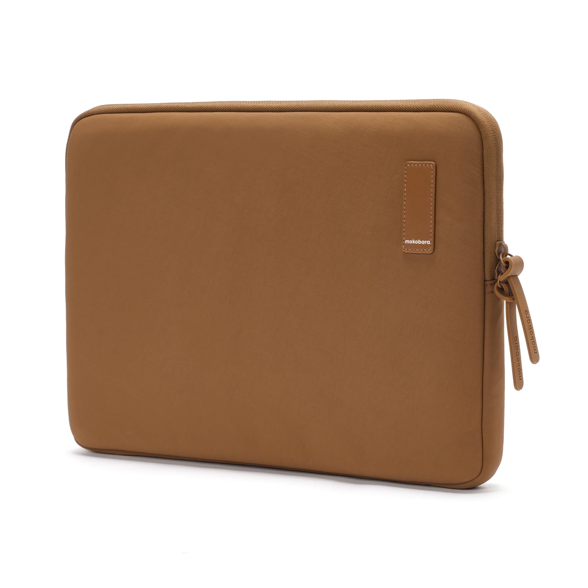 MOKOBARA Aisle Laptop Sleeve | Medium | Aerology Nylon | Compatible with 15.6" Laptops/MacBook | Lightweight Sleeve with Soft Microsuede Lining & Premium Zip Closure | Bear Hug (Brown)