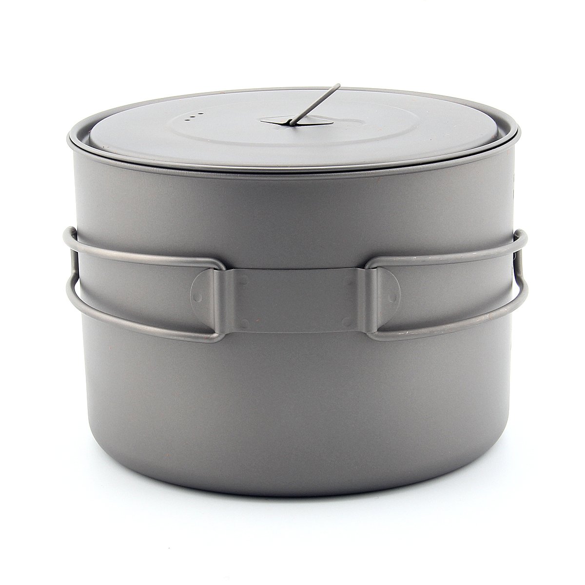 Toaks Marmite d'extérieur ultralégère en titane avec poignée pliable et couvercle - 1100 ml, 1300 ml, 1350 ml, 1600 ml